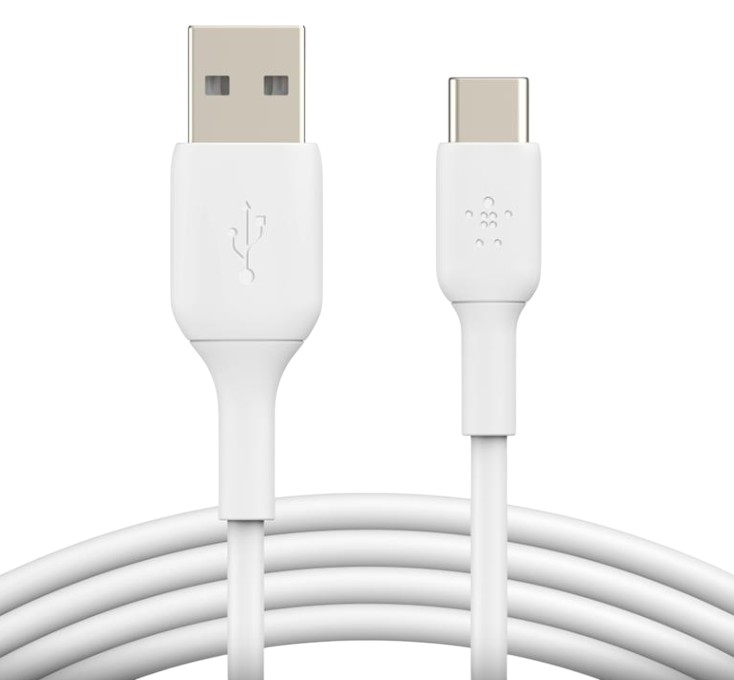 Кабель синхронизации данных Belkin USB-A - USB-С PVC 1 м White (CAB001BT1MWH) - Фото 1