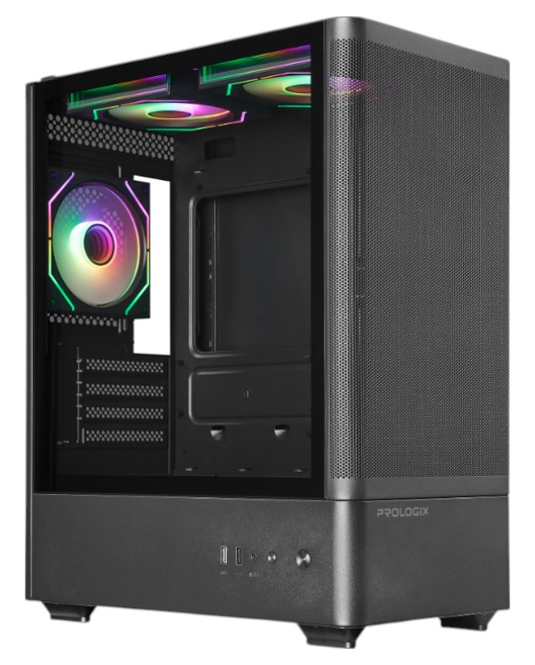 Корпус ProLogix Lumi GM-01MAB Mesh Black - Фото 1