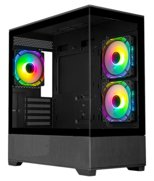 Корпус ProLogix Axon GM-03AB Glass Black - Фото 1