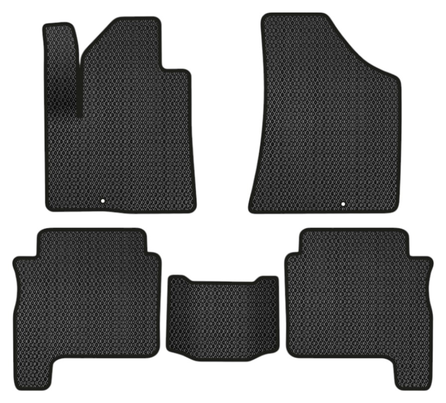EVA коврики в салон авто EVAtech для Santa FE (CM) Restyling (Hinged Gas Pedal) 5 seats (2 clips) Hyundai 2010-2012 2 поколение SUV EU HY13309CV5KD2RBB - Фото 1