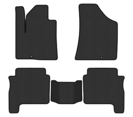 EVA коврики в салон авто EVAtech для Santa FE (CM) Restyling (Hinged Gas Pedal) 7 seats (2 clips) Hyundai 2010-2012 2 поколение SUV EU HY13310CV5KD2RBB - Фото 1