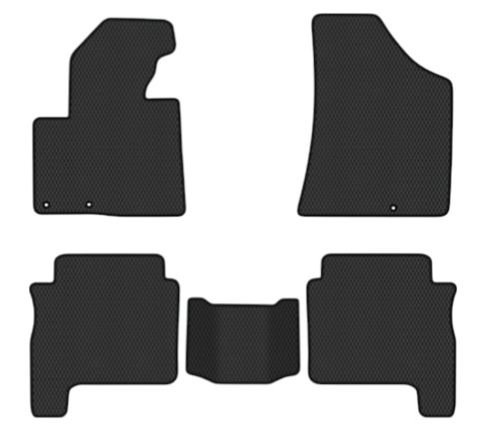 EVA коврики в салон авто EVAtech для Santa FE (CM) Restyling (Floor Gas Pedal) 7 seats (3 clips) Hyundai 2010-2012 2 поколение SUV EU HY13311CG5KD3RBB - Фото 1