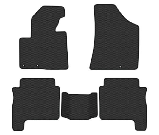EVA коврики в салон авто EVAtech для Santa FE (CM) Restyling (Floor Gas Pedal) 5 seats (3 clips) Hyundai 2010-2012 2 поколение SUV EU HY13312CG5KD3RBB - Фото 1