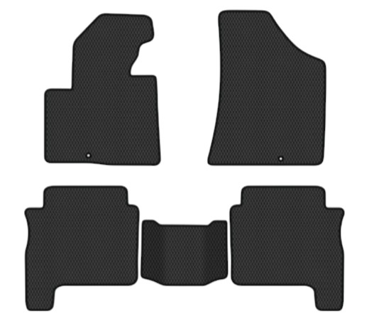 EVA коврики в салон авто EVAtech для Santa FE (CM) Restyling (Floor Gas Pedal) 7 seats (2 clips) Hyundai 2010-2012 2 поколение SUV EU HY13315CG5KD2RBB - Фото 1