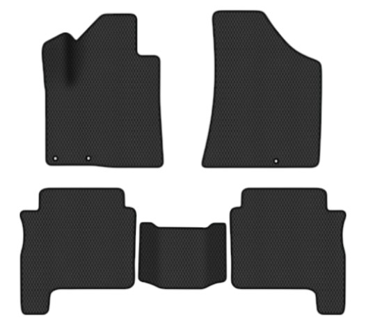 EVA коврики в салон авто EVAtech для Santa FE (CM) Restyling (Hinged Gas Pedal) 7 seats (3 clips) Hyundai 2010-2012 2 поколение SUV EU HY13314CE5KD3RBB - Фото 1