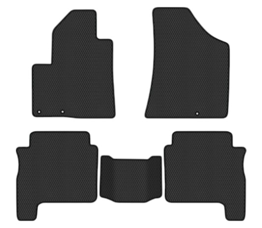 EVA килимки в салон авто EVAtech для Santa FE (CM) Restyling (Hinged Gas Pedal) 7 seats (3 clips) Hyundai 2010-2012 2 покоління SUV EU HY13314CG5KD3RBB - Фото 1