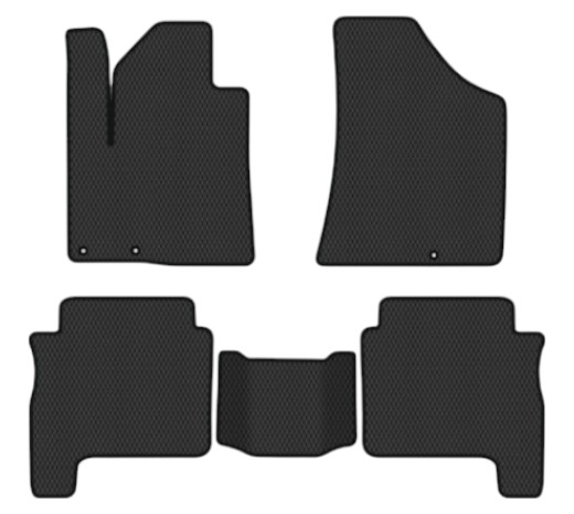 EVA коврики в салон авто EVAtech для Santa FE (CM) Restyling (Hinged Gas Pedal) 7 seats (3 clips) Hyundai 2010-2012 2 поколение SUV EU HY13314CV4KD3RBB - Фото 1