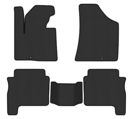 EVA коврики в салон авто EVAtech для Santa FE (CM) Restyling (Floor Gas Pedal) 7 seats (2 clips) Hyundai 2010-2012 2 поколение SUV EU HY13315CV5KD2RBB - Фото 1
