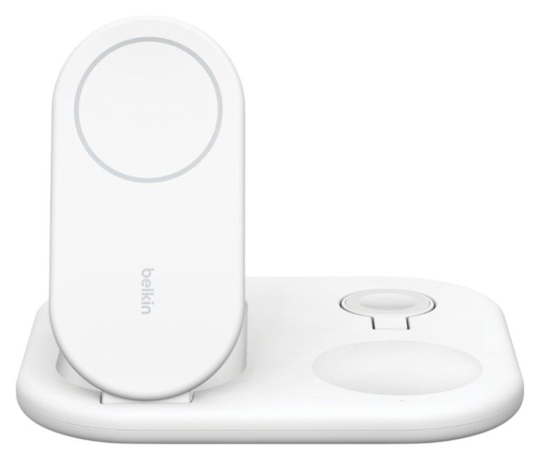 Беспроводное зарядное устройство Belkin 3в1 Magnetic Foldable Qi2 White (WIZ029VFWH) - Фото 1
