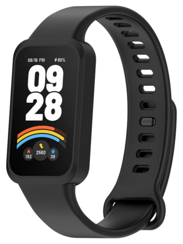Ремінець для фітнес-браслету Armorstandart for Xiaomi Smart Band 9 Active/Redmi Smart Band 3 Black (ARM85579) - Фото 1