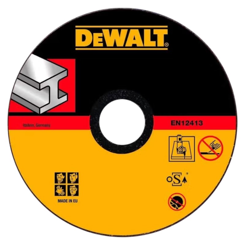 Круг отрезной по металлу DeWALT HIGH PERFORMANCE 180х1.6х22.23 мм (DT42380Z) - Фото 1