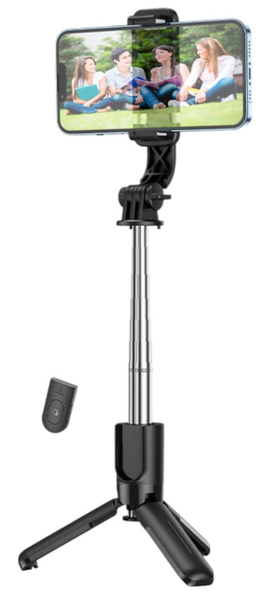 Монопод для селфі HOCO K17 Figure mini live broadcast stand Black (6931474762450) - Фото 1