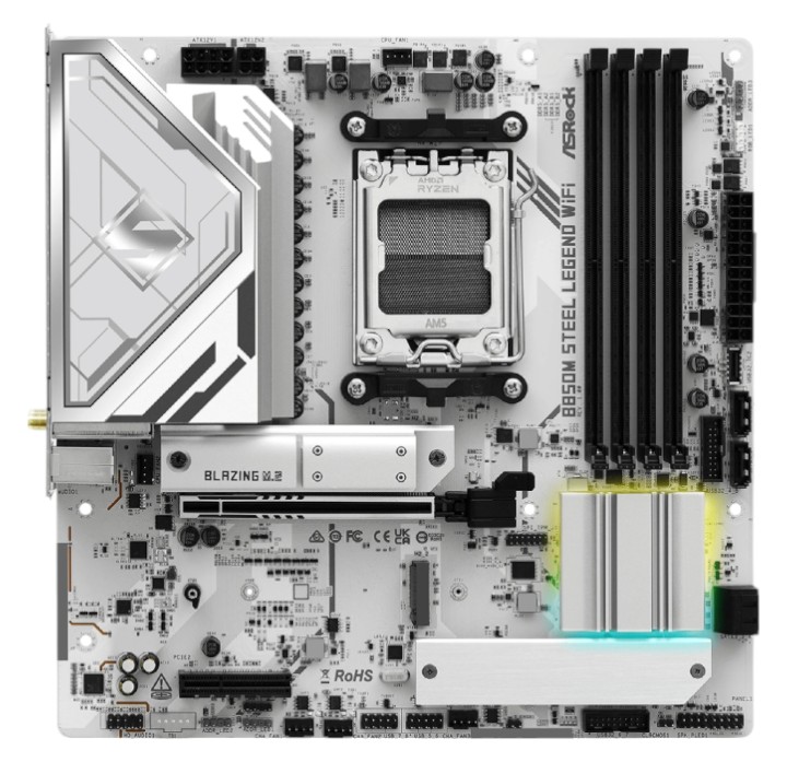 Материнская плата ASRock B850M STEEL LEGEND WIFI DDR5 - Фото 1