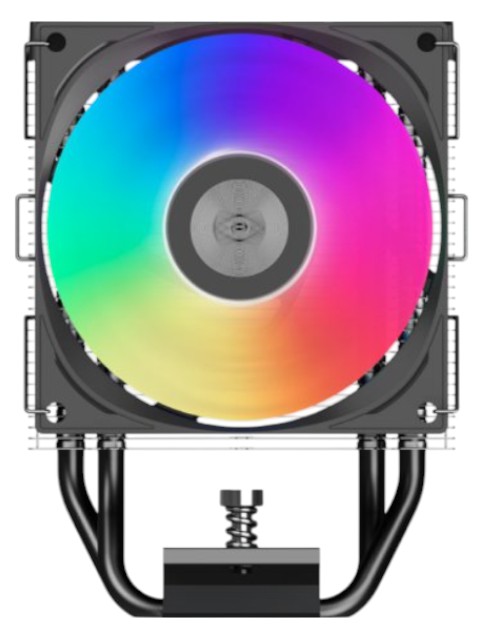 Процессорный кулер PCCooler R400 ARGB BK - Фото 1