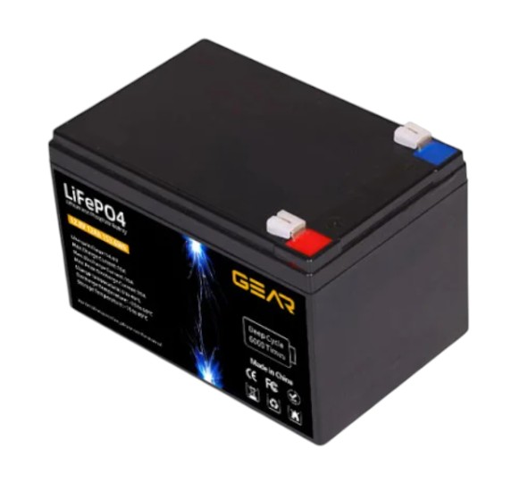Аккумулятор для ИБП GEAR LiFePo4 12.8V / 12 Ah (153.6Wh) (GB-LiFePo4-12.8-12) - Фото 1