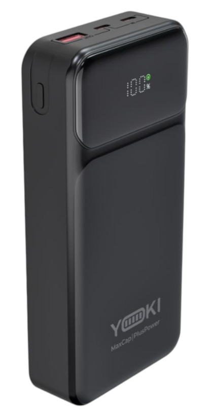 Батарея мобильная YOKI MaxCap 65W 20000 mAh Black (YK-PMC2061) Black - Фото 1
