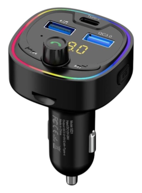 FM модулятор SkyDolphin SZ21 Black (SDFMT-000028) - Фото 1