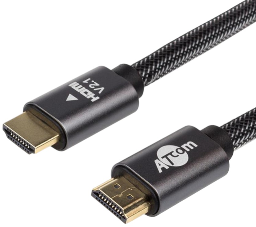 Кабель HDMI Atcom Premium HDMI - HDMI V 2.1 (M/M) 20m Black (AT23720) - Фото 1