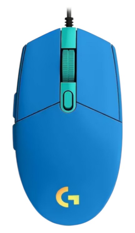 Мышь проводная игровая Logitech G102 Lightsync USB Blue (910-005810) - Фото 1