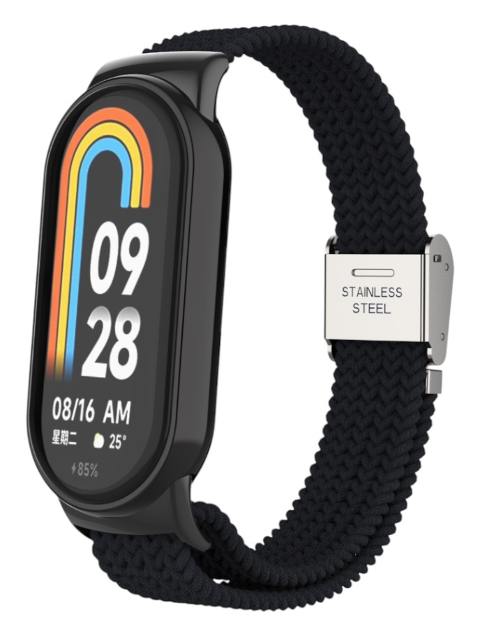 Ремінець для фітнес-браслету Armorstandart Braided Solo Loop for Xiaomi Smart Band 10/9/8 Black (ARM86879) - Фото 1