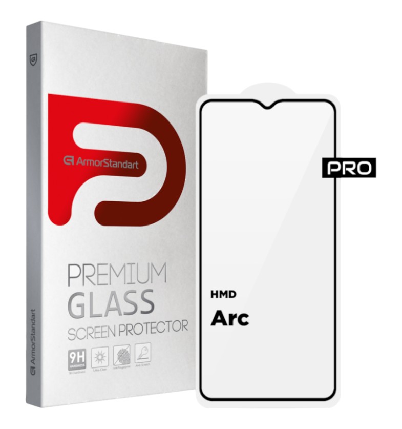 Захисне скло для смартфону Armorstandart Pro for HMD Arc Black (ARM84068) - Фото 1