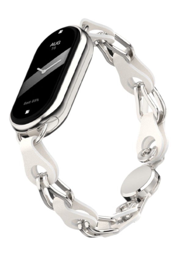 Ремінець для фітнес-браслету Armorstandart Chain Wristband for Xiaomi Smart Band 10/9/8 Silver (ARM86889) - Фото 1