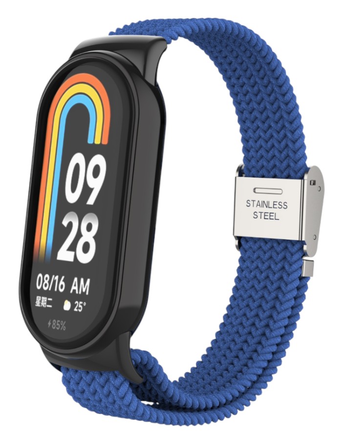 Ремінець для фітнес-браслету Armorstandart Braided Solo Loop for Xiaomi Smart Band 10/9/8 Blue (ARM86880) - Фото 1