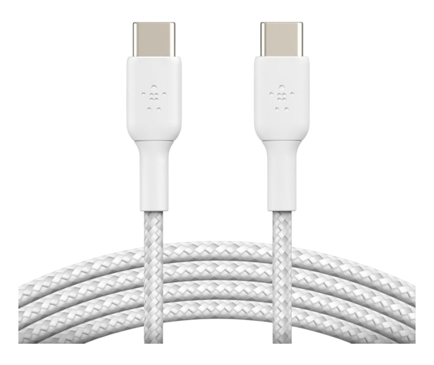 Кабель синхронизации данных Belkin USB-С-USB-С 1m White (CAB004BT1MWH) - Фото 1