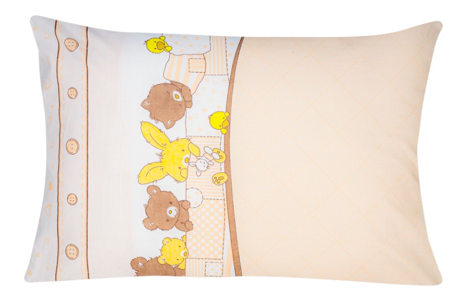 Наволочка Home Line МЕДВЕЖАТА детская Щ140 50х70 см бязь Бежевые (163834) - Фото 1