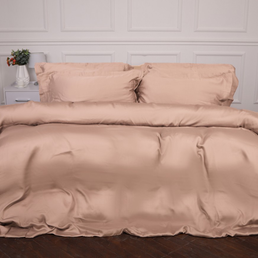 Комплект постільної білизни MirSon Tencel №03 Creamy 200х220 (2200009369070) - Фото 1