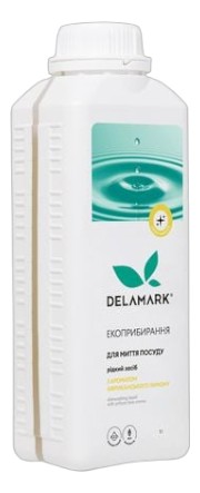 Средство для ручного мытья посуды DeLaMark с ароматом африканского лимона 1 л (4820152330642) - Фото 1