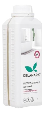 Средство для мытья в ванной комнате DeLaMark с ароматом вишни 1 л (4820152331885) - Фото 1