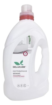 Средство для мытья в ванной комнате DeLaMark с ароматом вишни 4 л (4820152332028) - Фото 1