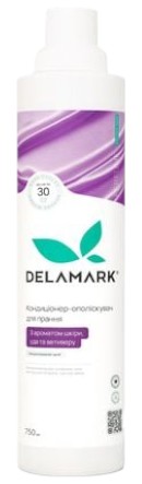 Ополаскиватель для белья DeLaMark с ароматом кожи уда и ветивера 0.75 л (4820152333810) - Фото 1