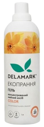 Гель для стирки DeLaMark цветных тканей 1 л (4820152332950) - Фото 1
