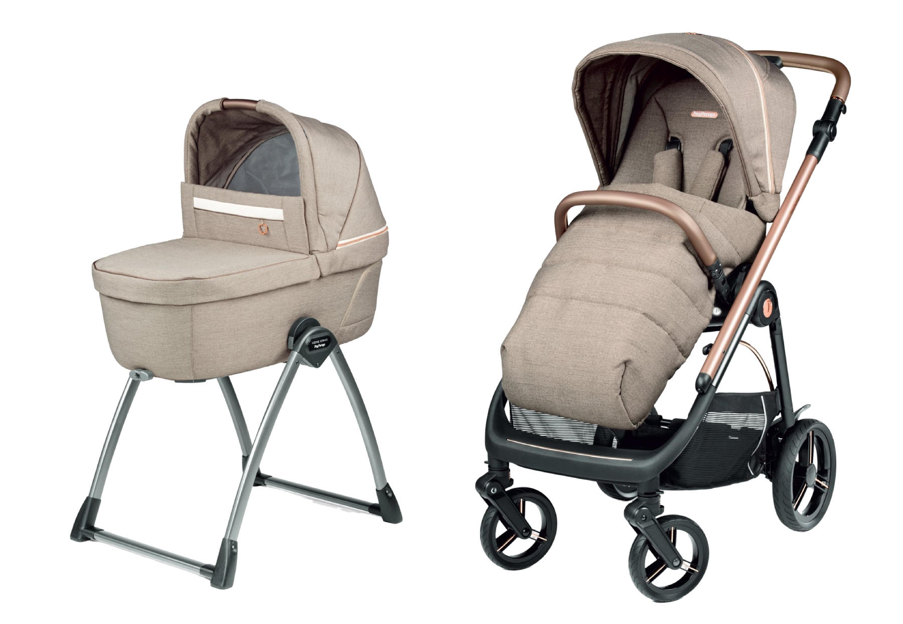 Коляска универсальная 2 в 1 Peg-Perego Veloce Mon Amour Belvedere - Фото 1