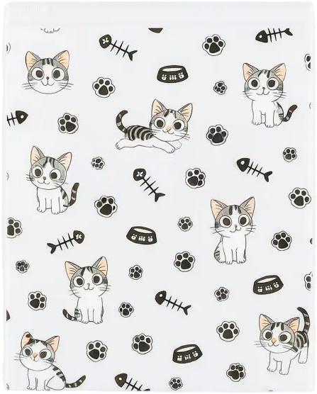Набір пакетів для зберігання дитячий Love You Котики 10 шт. 40×50 см (59073)