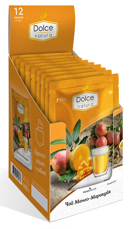 Чай Dolce Natura Манго -Маракуя 50 г 12 шт. (4820093485777) - Фото 1
