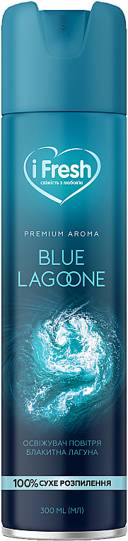 Освежитель воздуха аэрозольный iFresh premium aroma blue lagoon 300 мл (4820268100016) - Фото 1