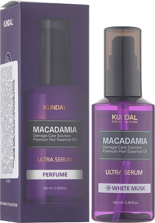 Сыворотка для волос Kundal Macadamia White Musk 100 мл (8809568740869) - Фото 1
