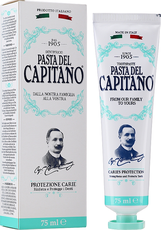 Зубная паста Pasta Del Capitano Caries Protection 75 мл (PTPCPr75) - Фото 1