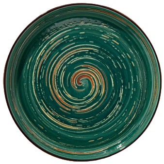 Тарелка обеденная Wilmax Spiral Green 23 см (WL-669519 / A) - Фото 1