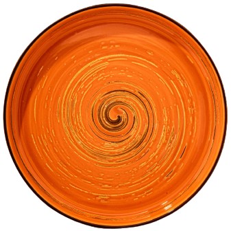 Тарелка обеденная Wilmax Spiral Orange 28 см (WL-669320 / A) - Фото 1