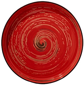 Тарелка обеденная Wilmax Spiral Red 28 см (WL-669220 / A) - Фото 1