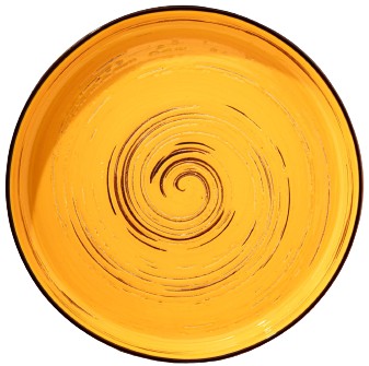 Тарелка обеденная Wilmax Spiral Yellow 28 см (WL-669420 / A) - Фото 1