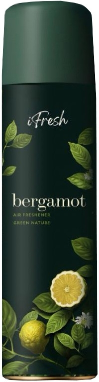 Освежитель воздуха аэрозольный iFresh Green Nature bergamot 300 мл (4820268102867) - Фото 1