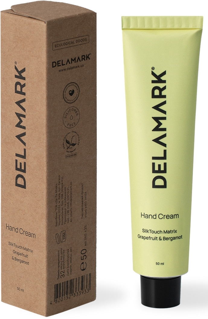Крем для рук и ногтей DeLaMark GRAPEFRUIT&BERGAMOT 50 мл (4820152333933) - Фото 1