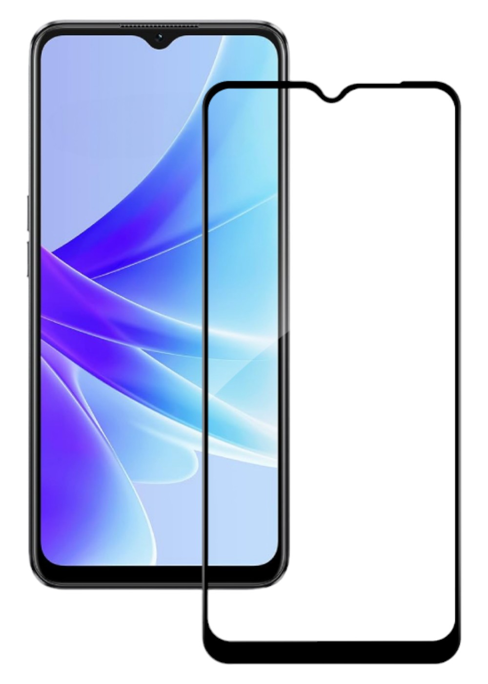 Защитное стекло для смартфона ACCLAB Full Glue for Oppo A77S Black (1283126576768) - Фото 1