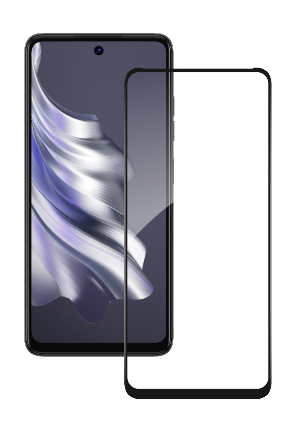 Защитное стекло для смартфона ACCLAB Full Glue for Tecno Spark 20 Black (1283126588976) - Фото 1