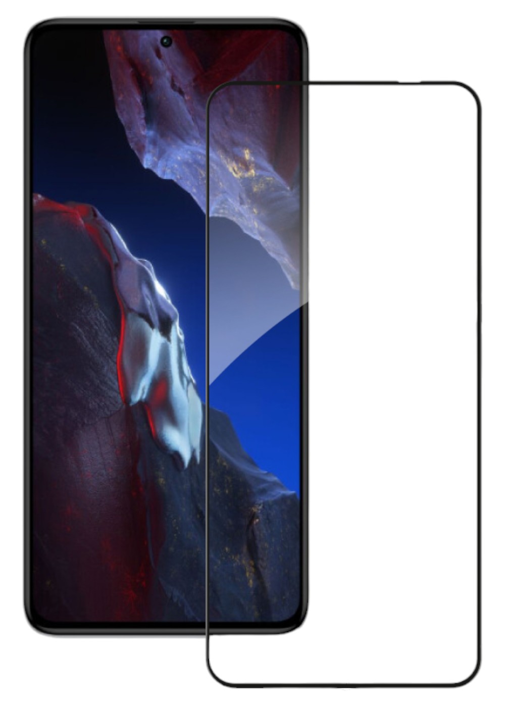 Защитное стекло для смартфона ACCLAB Full Glue for Xiaomi Poco F5 Pro (1283126589959) - Фото 1